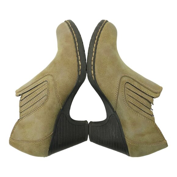 Eurosoft Sofft Ankle Boots Booties Heel Womens Size 6 M Tressa Tan Brown - Picture 2 of 12